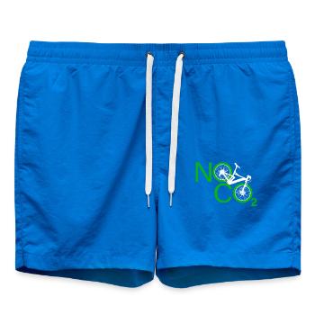 Pas de CO2 Vélo Changement climatique VTT VTT E-Bike - Short de bain - cobalt blue - Devant