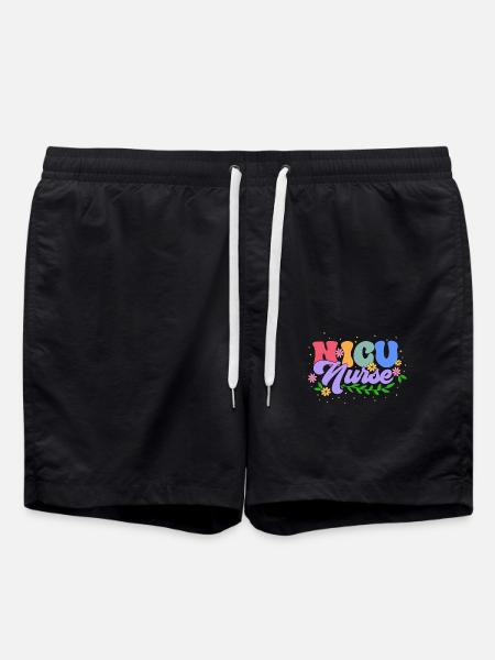 Nicu Krankenschwester Krankenhaus - Badeshorts - Schwarz
