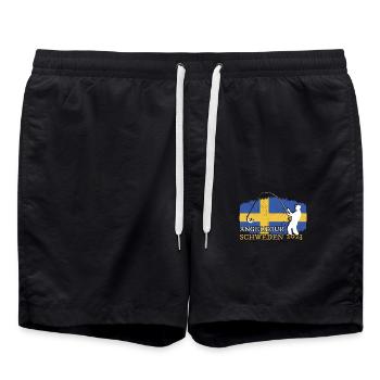 Suède Pêche 2023 - Short de bain - noir - Devant - AI Model Male 185 light (185cm)