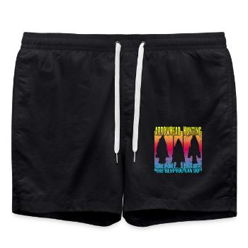 Chasse à la pointe de flèche - Short de bain - noir - Devant - AI Model Male 185 light (185cm)