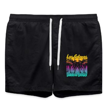 Las Galeras Dominican Republic - Swim Trunks - black - Front - AI Model Male 185 light (185cm)