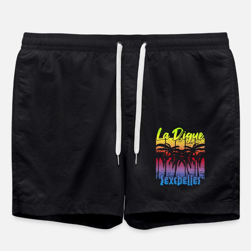 La Digue Seychelles - Badeshorts - Schwarz