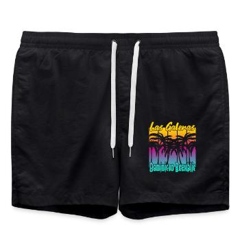 Las Galeras Dominican Republic - Swim Trunks - black - Front - AI Model Male 185 light (185cm)