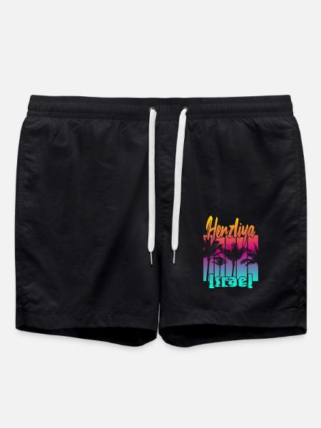 Herzliya Israel - Swim Trunks - black