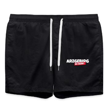 Arzgebirg mei Haamit - Badeshorts - Schwarz - Vorne - AI Model Male 185 light (185cm)