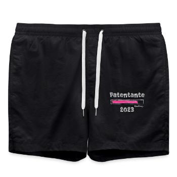 Patentante 2023 loading Patenkind Baby Patentante - Badeshorts - Schwarz - Vorne - AI Model Male 185 light (185cm)