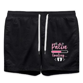 Patentante 2023 loading Patenkind Baby Patentante - Badeshorts - Schwarz - Vorne - AI Model Male 185 light (185cm)