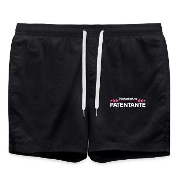 Patentante 2023 loading Patenkind Baby Patentante - Badeshorts - Schwarz - Vorne - AI Model Male 185 light (185cm)