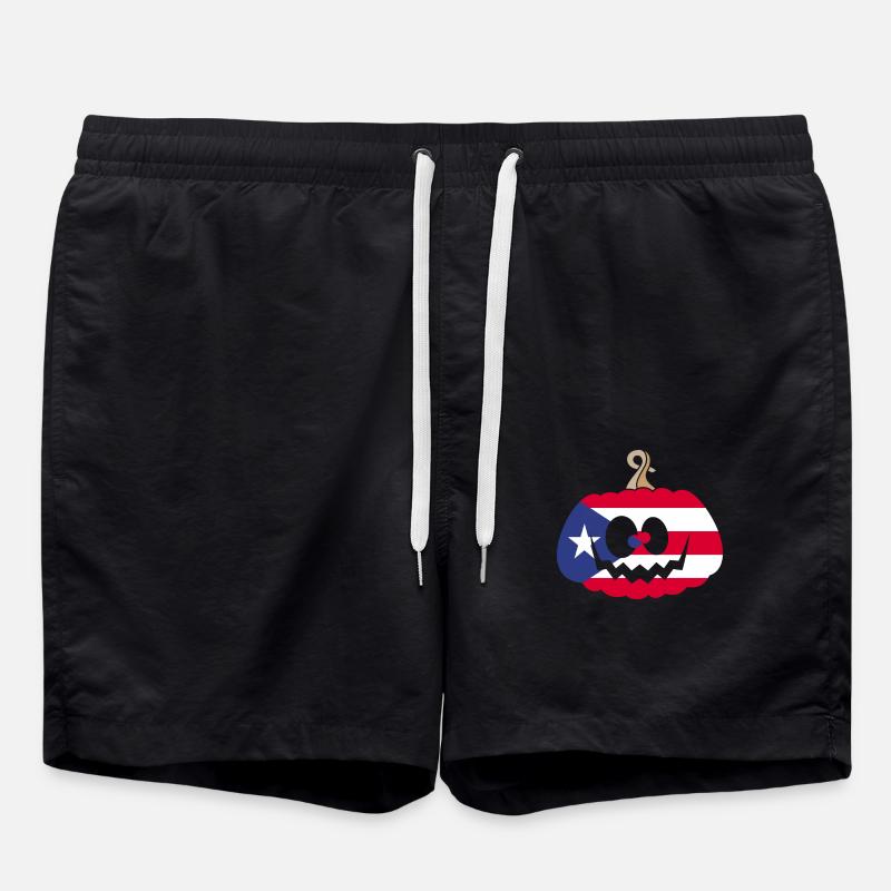 Hongrie Halloween Citrouille - Short de bain - noir