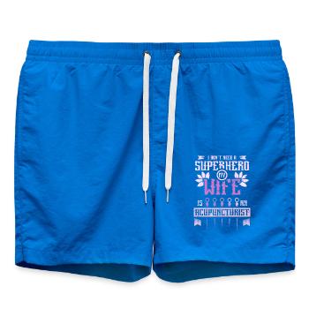 Ma femme est acupunctrice - Short de bain - cobalt blue - Devant
