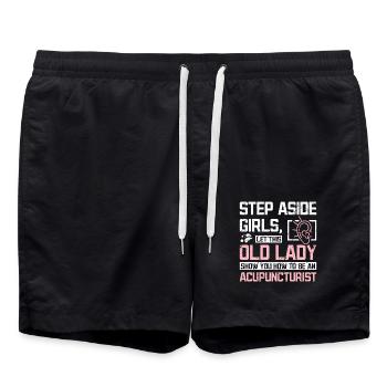 Chaussure de vieille dame vous comment être un acupuncteur - Short de bain - noir - Devant - AI Model Male 185 light (185cm)