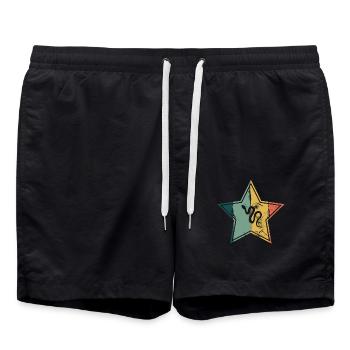 Snake Retro Reptile Python Gift idea - Swim Trunks - black - Front - AI Model Male 185 light (185cm)