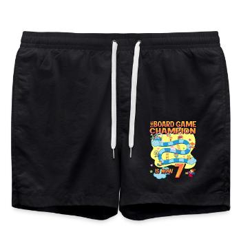 Dieses Brettspiel Champion Ist Jetzt 7 | - Badeshorts - Schwarz - Vorne - AI Model Male 185 light (185cm)