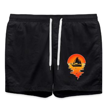 Voilier Marin Voilier - Short de bain - noir - Devant - AI Model Male 185 light (185cm)