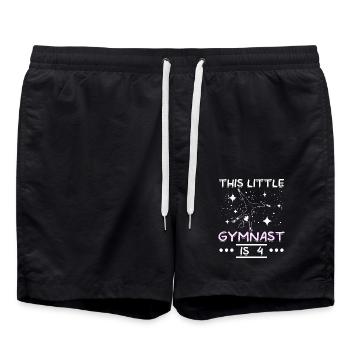 Ce petit gymnaste a 4 ans - Short de bain - noir - Devant - AI Model Male 185 light (185cm)