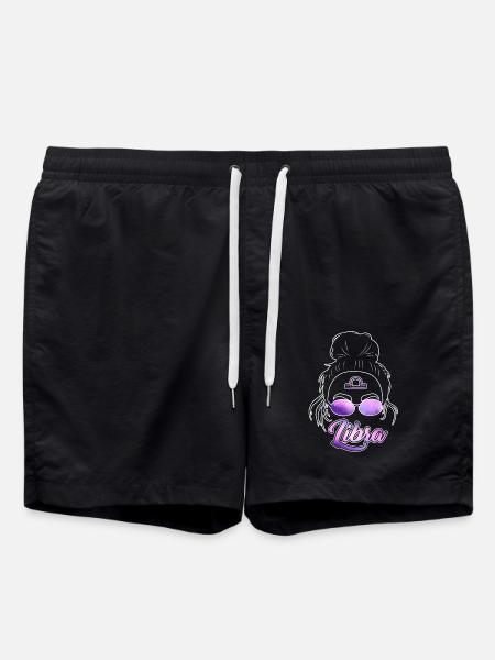 Libra Zodiac Sign Gift Libra - Swim Trunks - black