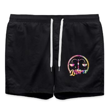 Libra Zodiac Sign Gift Libra - Swim Trunks - black - Front - AI Model Male 185 light (185cm)