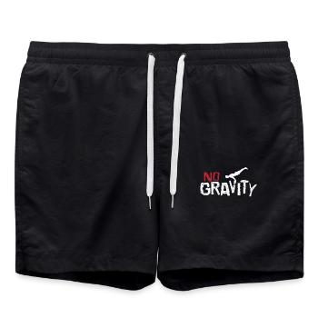 Calisthenics pas d’entraînement Gravity Fitness - Short de bain - noir - Devant - AI Model Male 185 light (185cm)