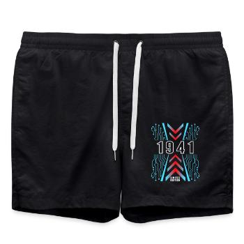 Birthday 1941 Gaming Limited Edition Gamer - Swim Trunks - black - Front - AI Model Male 185 light (185cm)