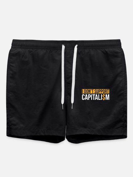 Socialism Socialist Saying - Swim Trunks - black