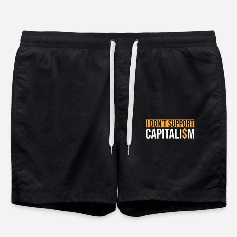 Socialism Socialist Saying - Swim Trunks - black