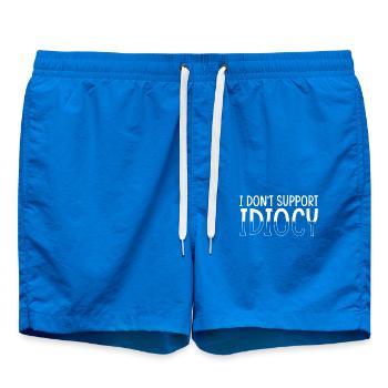 Anti Idiotie Idiot Sarkasmus Spruch - Badeshorts - Cobalt blue - Vorne