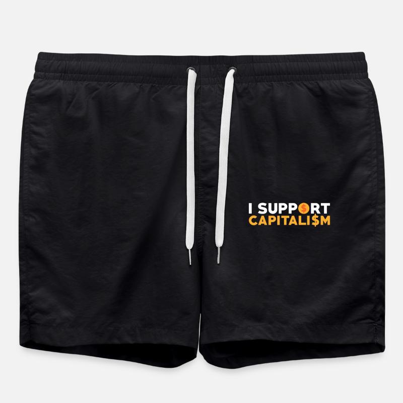 Kapitalismus - Badeshorts - Schwarz