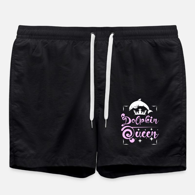 Dolphin queen - Swim Trunks - black