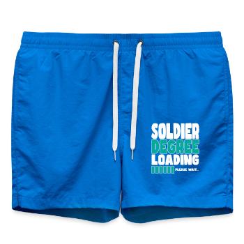 Soldat lädt Ausbildung - Badeshorts - Cobalt blue - Vorne