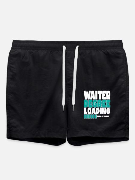 Waiter invites training - Swim Trunks - black