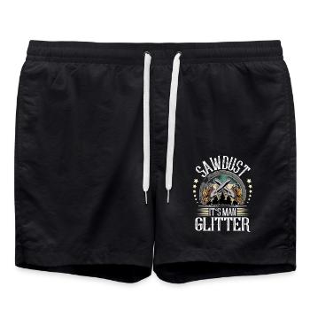 Bûcheron - Short de bain - noir - Devant - AI Model Male 185 light (185cm)