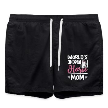 La meilleure maman de cheval du monde - Short de bain - noir - Devant - AI Model Male 185 light (185cm)