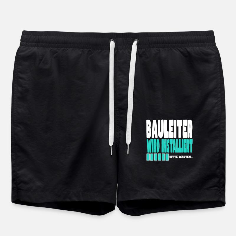 Bauleiter wird installiert - Badeshorts - Schwarz