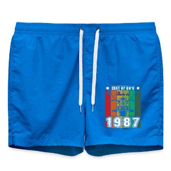 Le meilleur de la moto classique née des années 80 en 1987 - Short de bain - cobalt blue - Devant