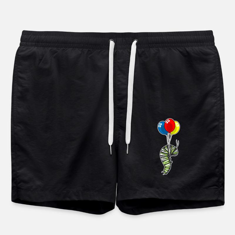 Caterpillar Balloon - Swim Trunks - black
