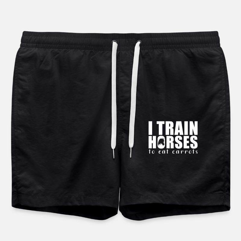 Pferde Training Pferdetrainer - Badeshorts - Schwarz