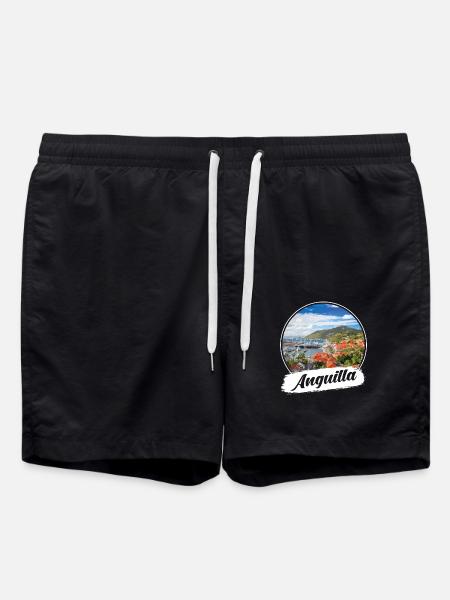 Anguilla Souvenir - Swim Trunks - black