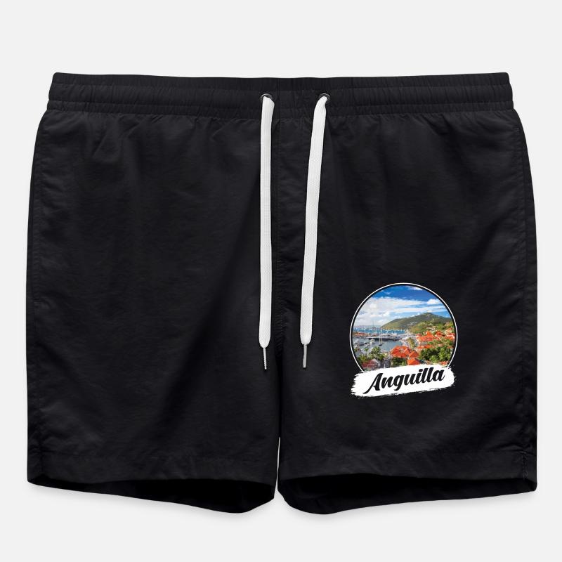 Anguilla Souvenir - Badeshorts - Schwarz