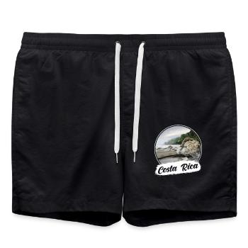 Costa Rica Souvenirs - Badeshorts - Schwarz - Vorne - AI Model Male 185 light (185cm)