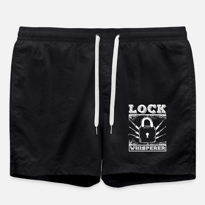 Lock whisperer locksmith - Swim Trunks - black