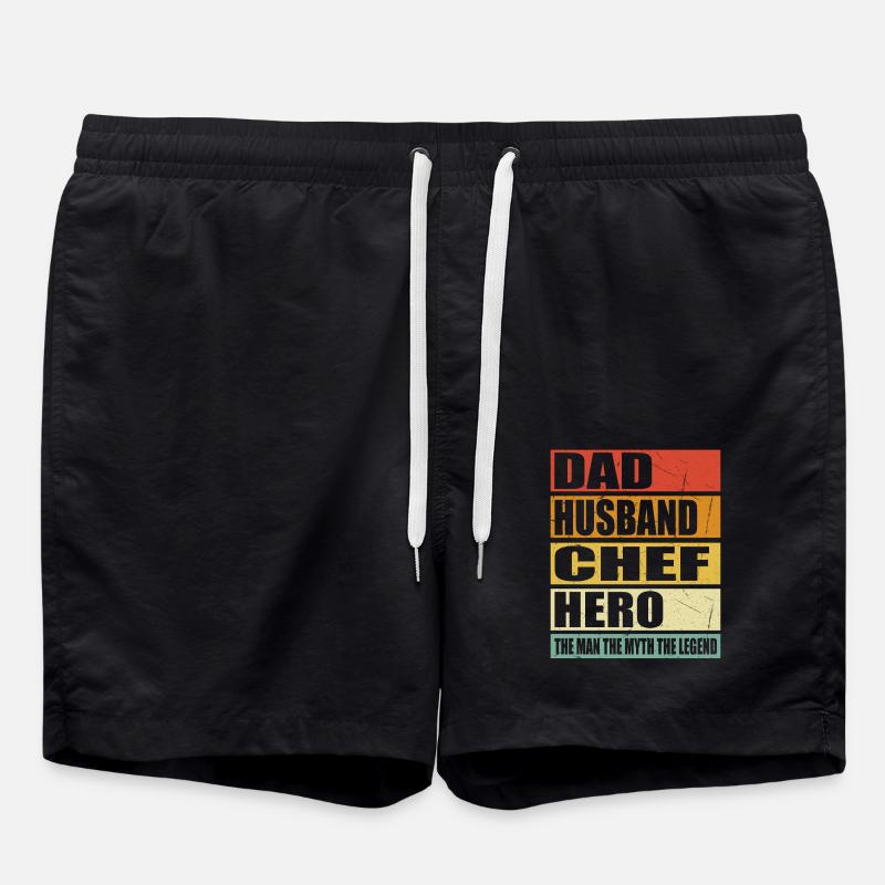 Père Mari Chef Held - Short de bain - noir