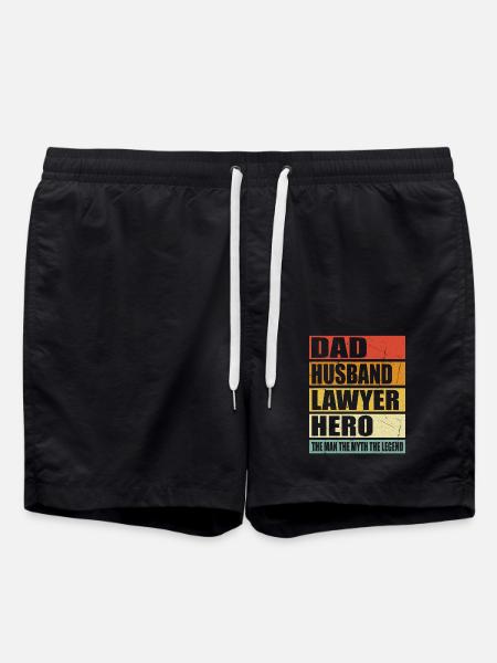 Father Husband Lawyer Held - Swim Trunks - black