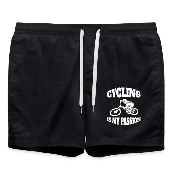 Bicycle Mountain Bike Cycling Cycling Tour Cycling - Swim Trunks - black - Front - AI Model Male 185 light (185cm)