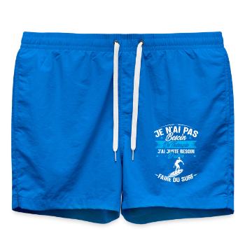 Juste besoin d'aller faire du surf - Short de bain - cobalt blue - Devant