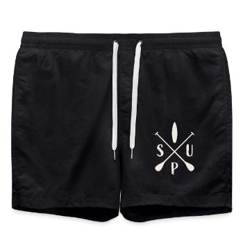 SUP Stand Up Paddling - Swim Trunks - black - Front - AI Model Male 185 light (185cm)