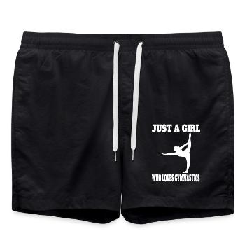 Gymnastique Filles Gymnastique Gymnastique Gymnastique Au Sol - Short de bain - noir - Devant - AI Model Male 185 light (185cm)