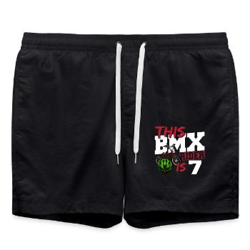 Ce pilote de Bmx est 7 Cool Bike Kids 7. - Short de bain - noir - Devant - AI Model Male 185 light (185cm)