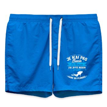 J'ai juste besoin d'aller faire du plongée - Short de bain - cobalt blue - Devant