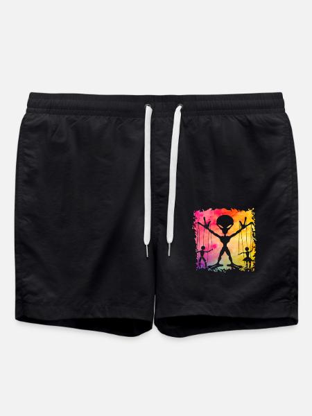 Alien - Swim Trunks - black