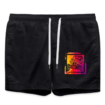 Alien - Badeshorts - Schwarz - Vorne - AI Model Male 185 light (185cm)